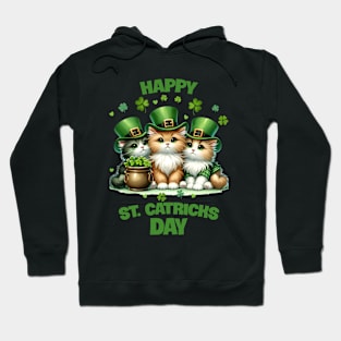 St. Catrick's Day Cute Cats Hoodie